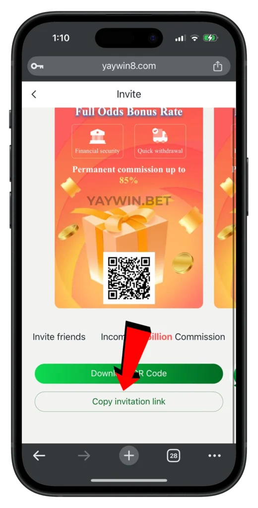 yaywin-invitation-link